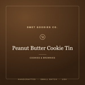 Peanut Butter Cookie Tin — Dmet Goodies Co.